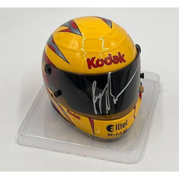 Penske Racing Other - Ryan Newman Signed Mini Helmet Penske Racing Kodak Yellow
